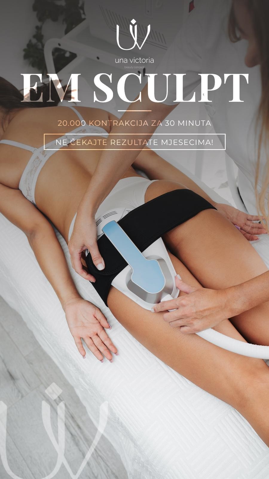 Una Victoria beauty concept #zadar Tretmani tijela Em sculpt tretman