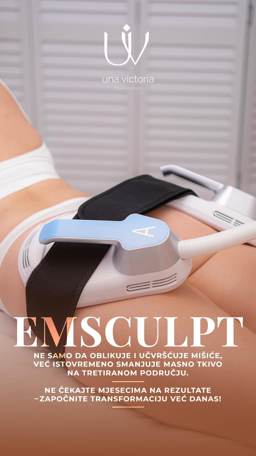 Una Victoria beauty concept #zadar Tretmani tijela Em sculpt tretman