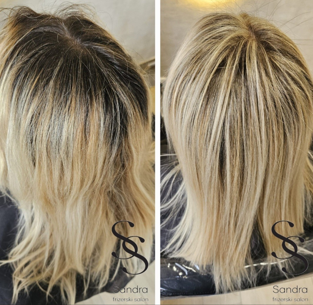Pramenovi + feniranje - kratka kosa - Sandra, Zagreb Ombre, sombre, balayage Frizerski saloni Ombre, sombre, balayage, Zagreb, Podsused – Vrapče