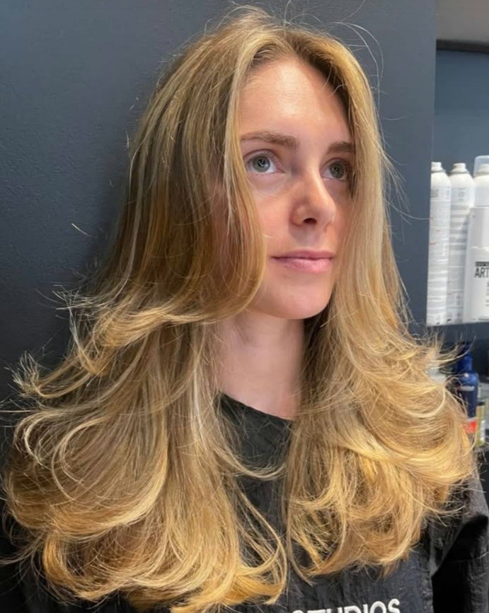 Kudos Hair #zagreb Žensko šišanje Žensko šišanje + pranje kose + fen frizura - duga kosa