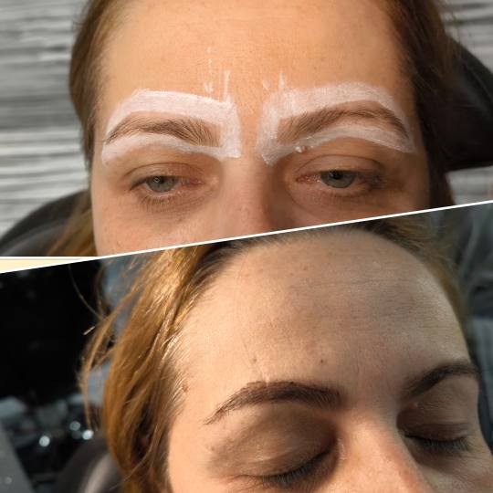 Mare #zagreb Obrve Henna brows + theading Klijentica je došla sa željom da ne mora više popunjava