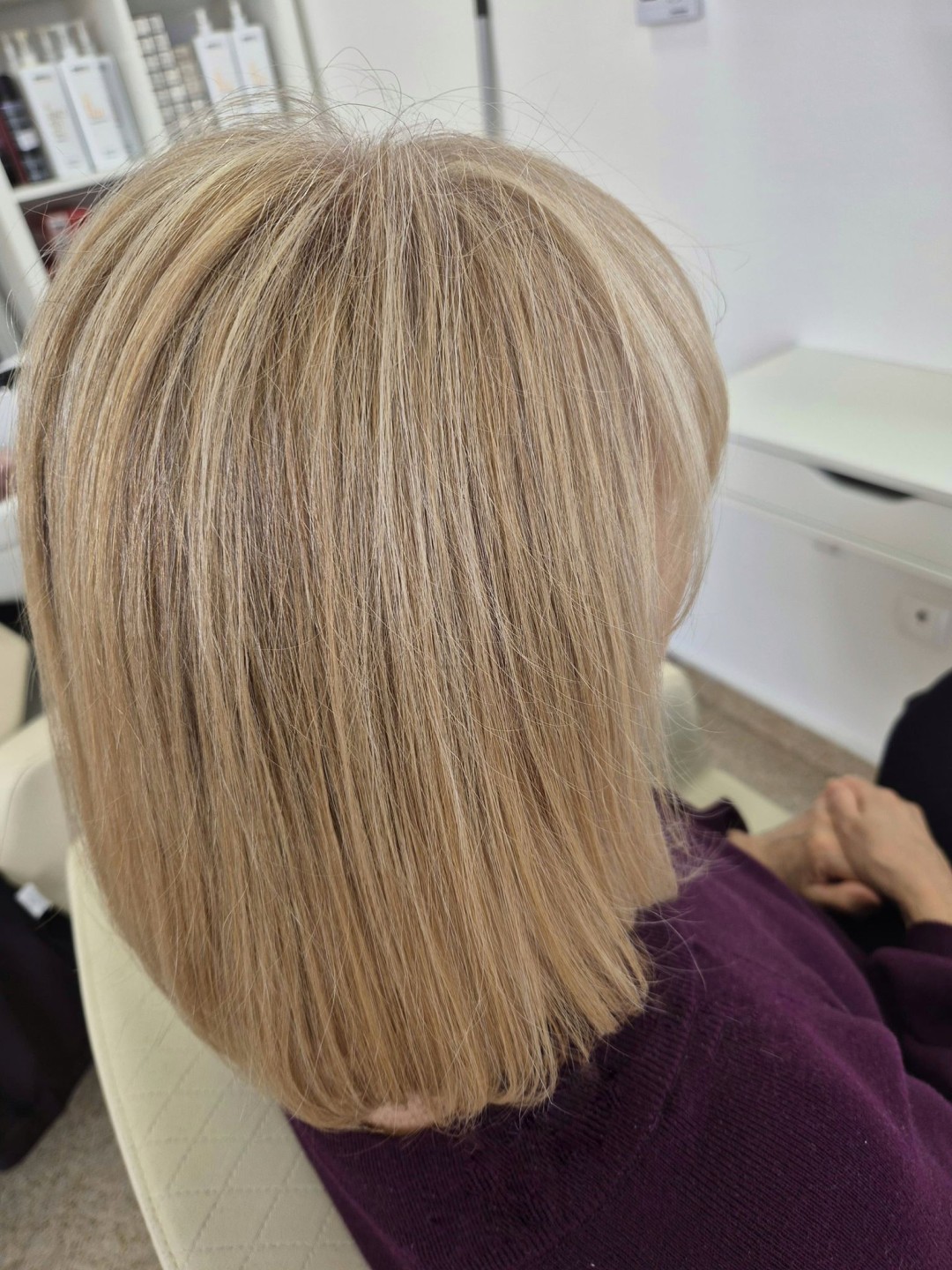 Beauty Box Studio #osijek Bojanje kose Bojanje cijele dužine - poluduga kosa