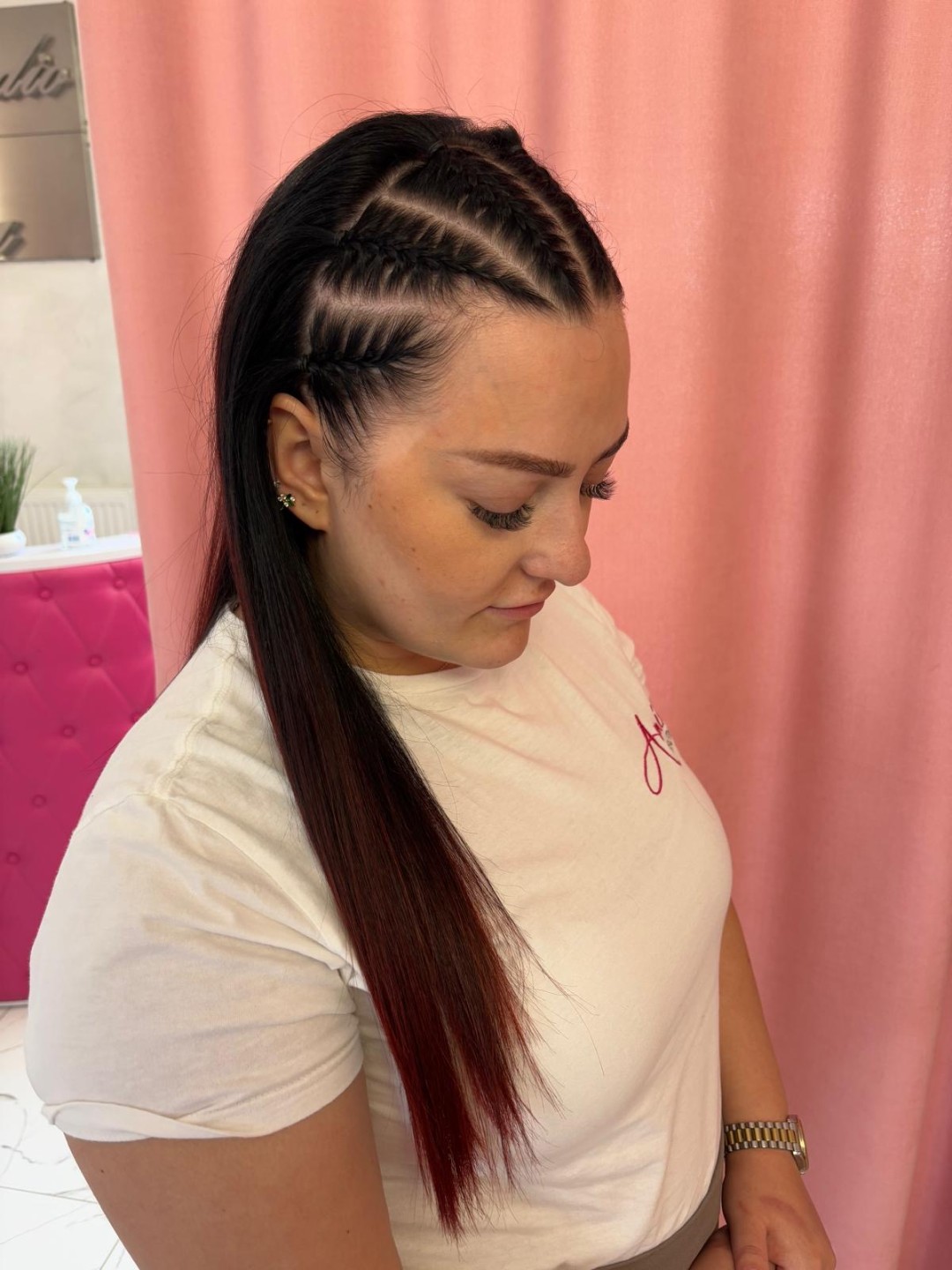 Beauty Studio Amina #zagreb Svečane i frizure za svadbu Pletenica - jedna