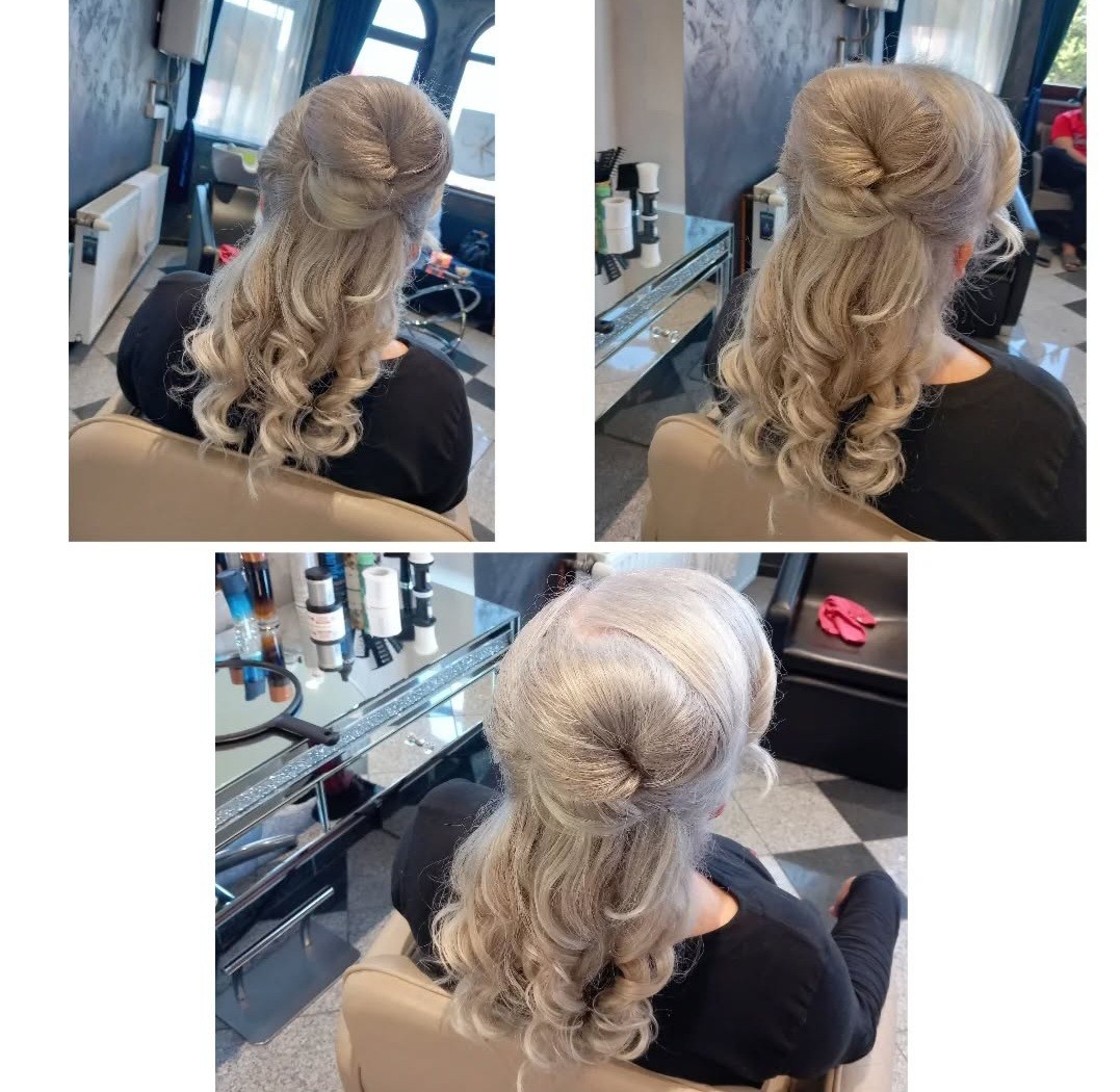 Vanderful #zagreb Svečane i frizure za svadbu Profesionalna ženska svečana frizura bez pranja duga kosa