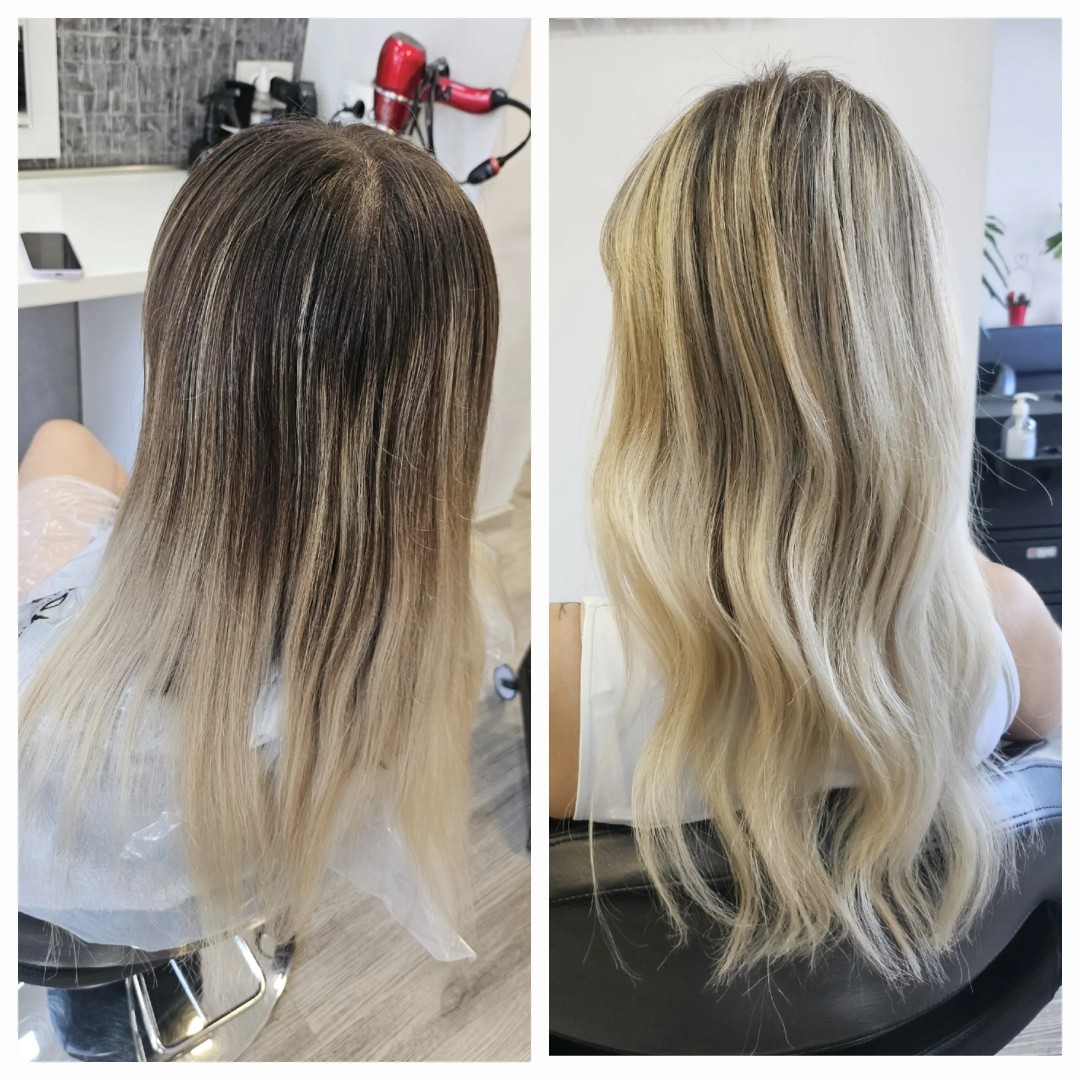 Anavi #zagreb Pramenovi Pramenovi na foliju + šišanje + frizura 2 - duga kosa