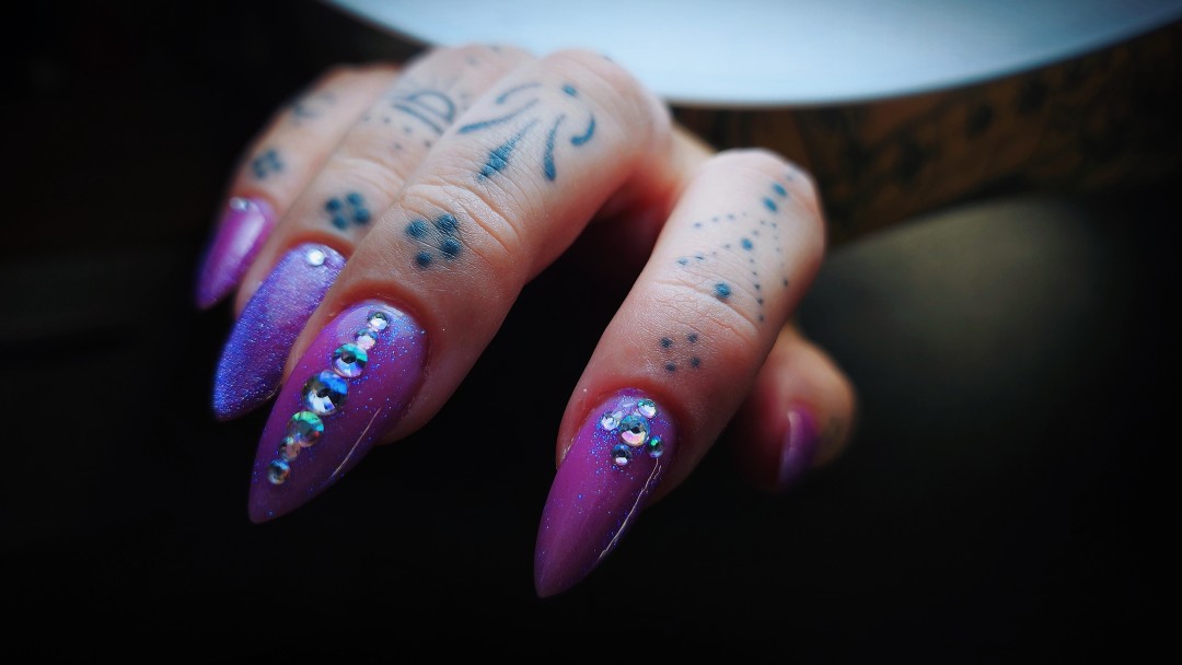 TINA NAIL ART STUDIO #velika-gorica Nadogradnja noktiju Ugradnja noktiju - L dužina
