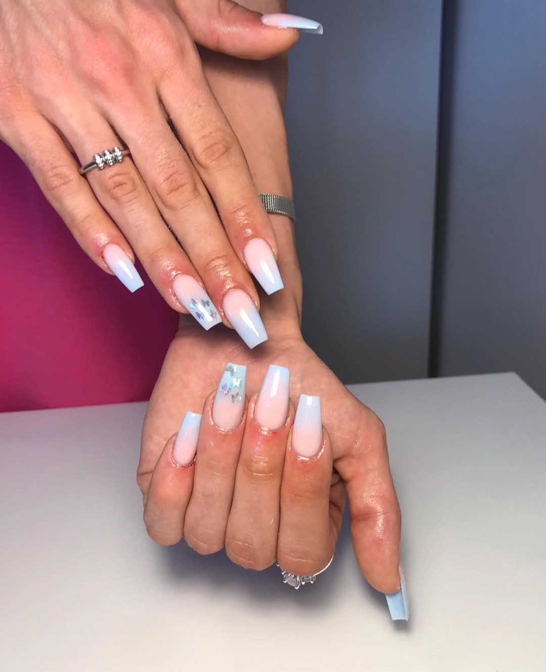 Dupli French / ombre / babyboomer u boji dodatak uz uslugu - set - Manikura, Zagreb Ukrašavanje noktiju Nokti Ukrašavanje noktiju, Zagreb, Novi Zagreb – zapad