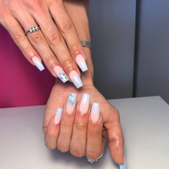 Manikura #zagreb Ukrašavanje noktiju Dupli French / ombre / babyboomer u boji dodatak uz uslugu - s