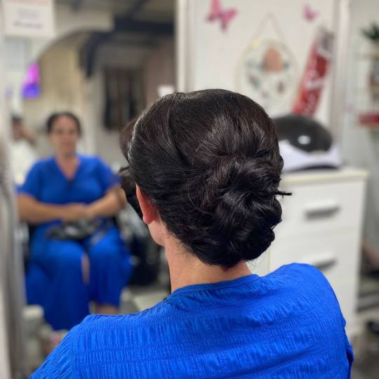 Studio Lara #velika-gorica Svečane i frizure za svadbu Punđa - poluduga kosa