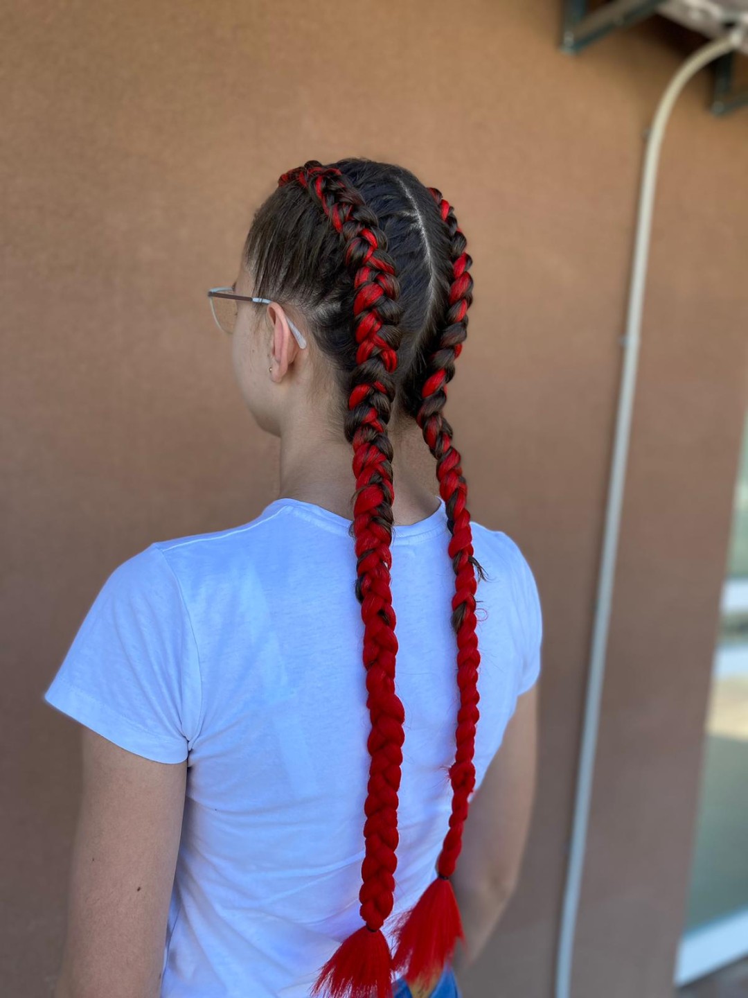 Studio Lara #velika-gorica Svečane i frizure za svadbu Pletenica cijela kosa - duga kosa