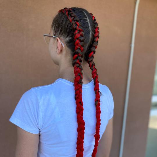 Studio Lara #velika-gorica Svečane i frizure za svadbu Pletenica cijela kosa - duga kosa