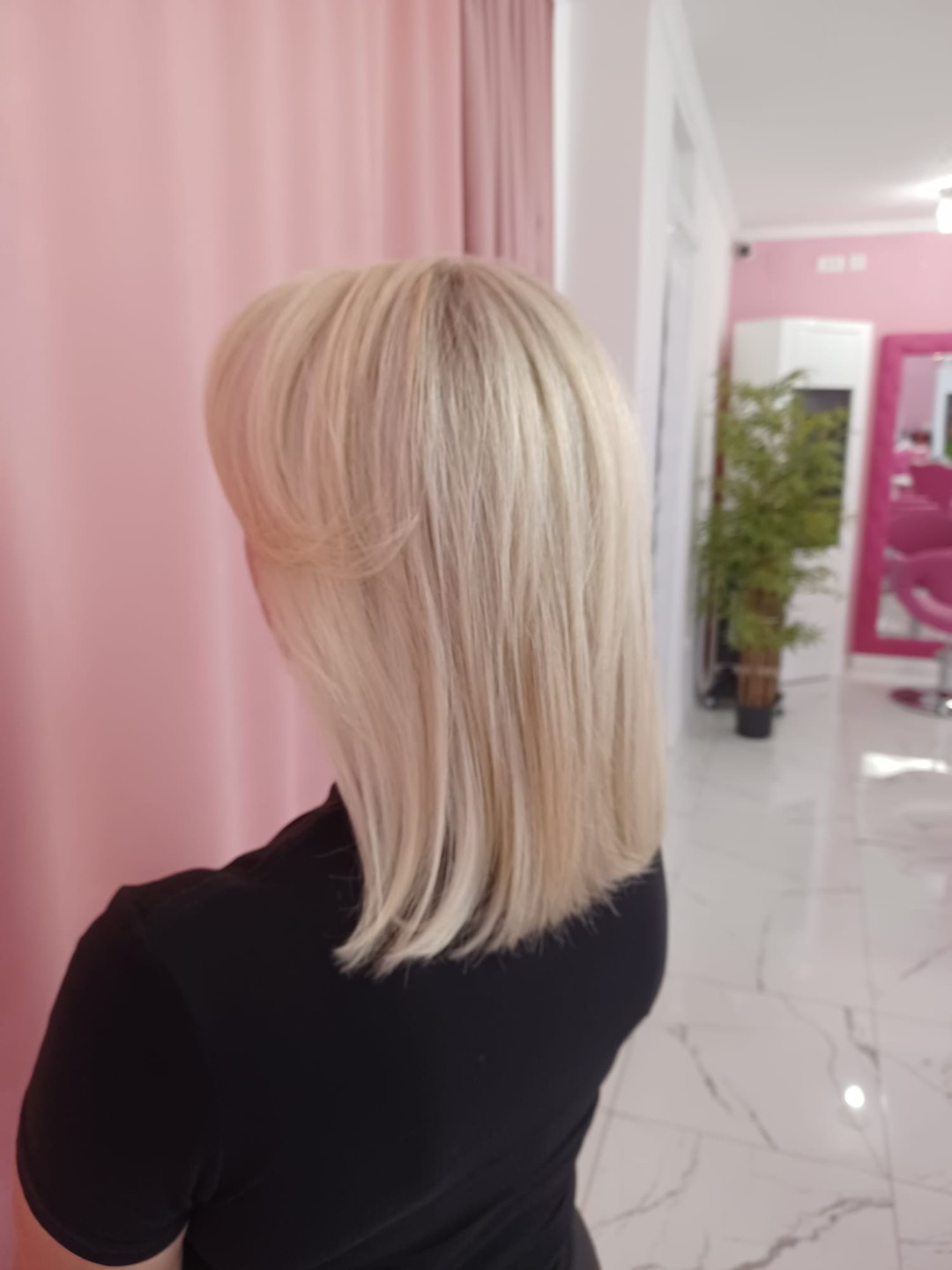 Balayage + preljev + fruzura - poluduga kosa - Beauty Studio Amina, Zagreb Bojanje kose Frizerski saloni Bojanje kose, Zagreb, Gornja Dubrava