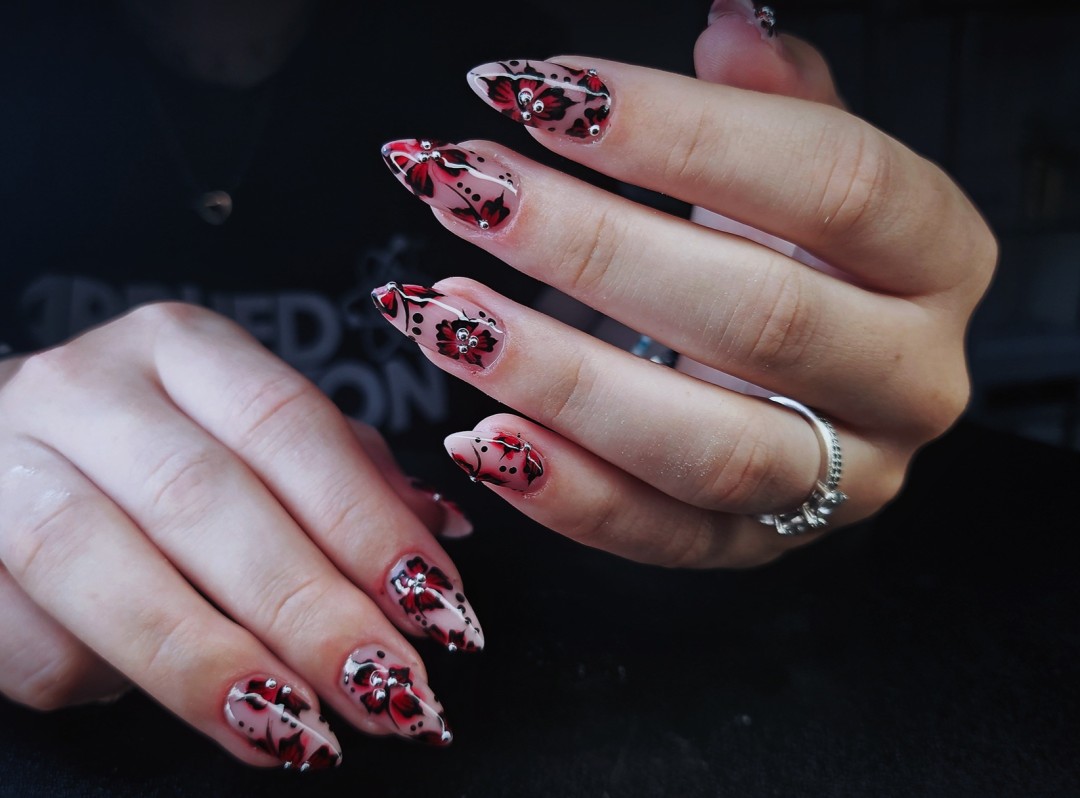 TINA NAIL ART STUDIO #velika-gorica Ukrašavanje noktiju Level MEDIUM nail dizajn - full set