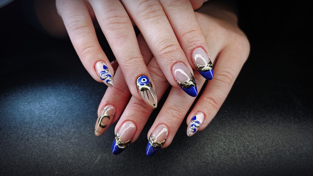 TINA NAIL ART STUDIO #velika-gorica Ukrašavanje noktiju Level HARD nail dizajn - full set