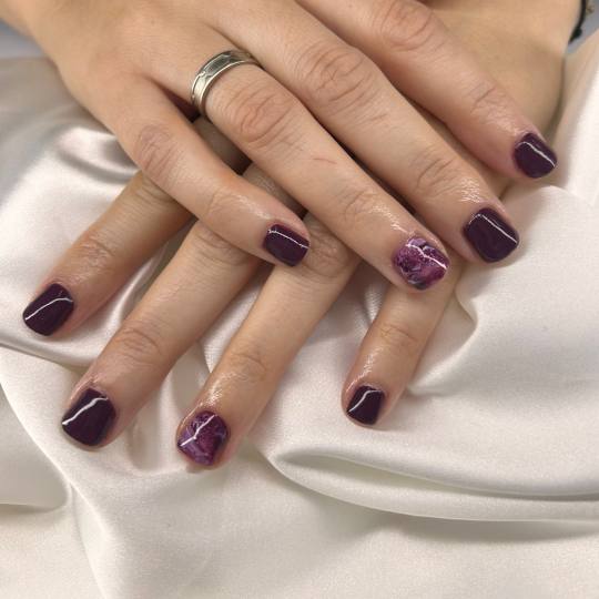 Beauty Box Studio #osijek Korekcija noktiju Nadopuna noktiju - S dužina Blooming gel..ljubicasta 