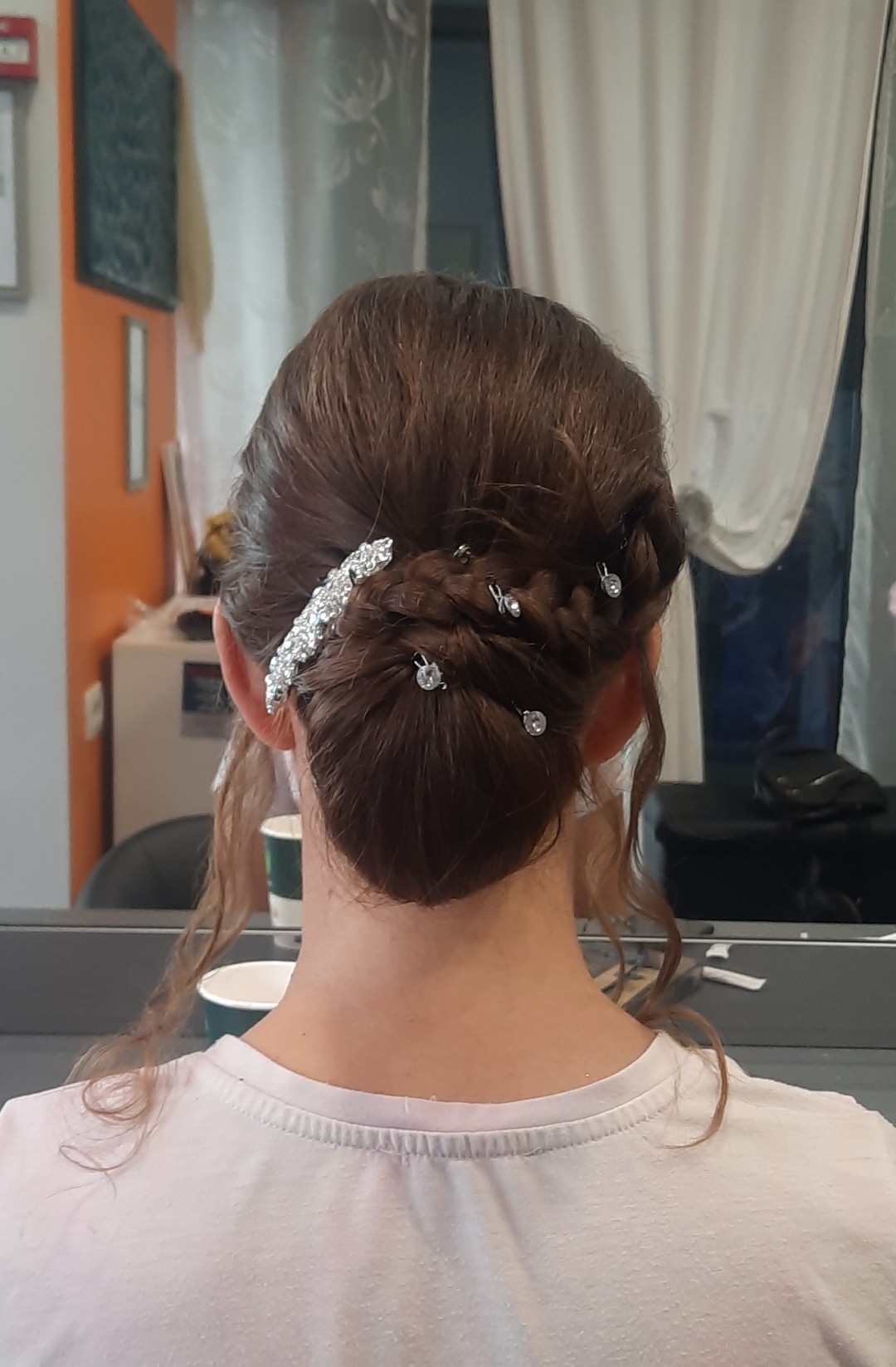 Studio Daniela #rijeka Svečane i frizure za svadbu Svečana frizura - poluduga kosa