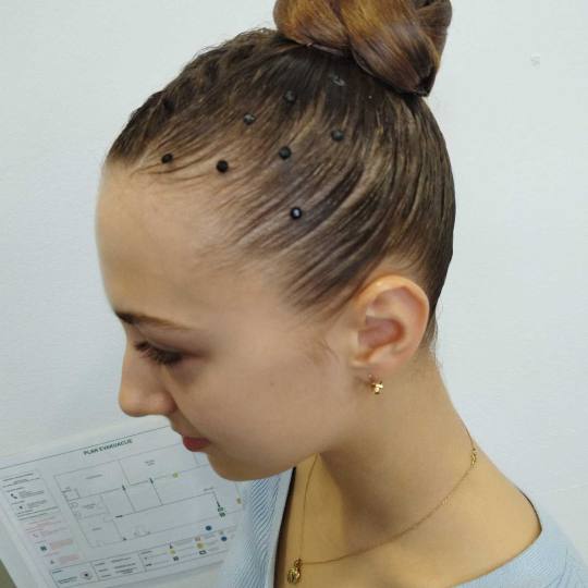 Silvija #zagreb Svečane i frizure za svadbu Svečana frizura - kosa srednje dužine