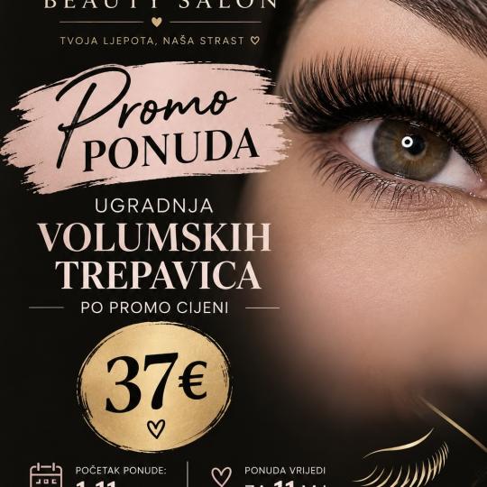 SM beauty #zagreb Trepavice Ugradnja trepavica - volumenske Promo ponuda pocinje vrijediti s 1.11.20