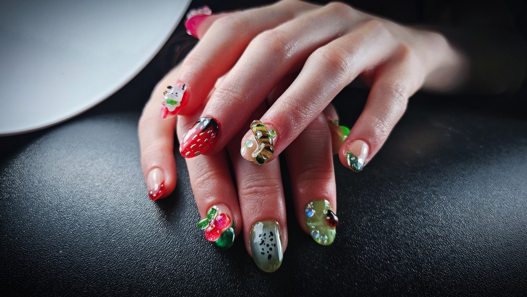 TINA NAIL ART STUDIO #velika-gorica Ukrašavanje noktiju Level HARD nail dizajn - full set