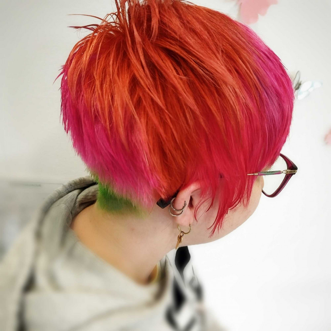 Silvija #zagreb Bojanje kose Bojanje cijele dužine + fen frizura - kratka kosa