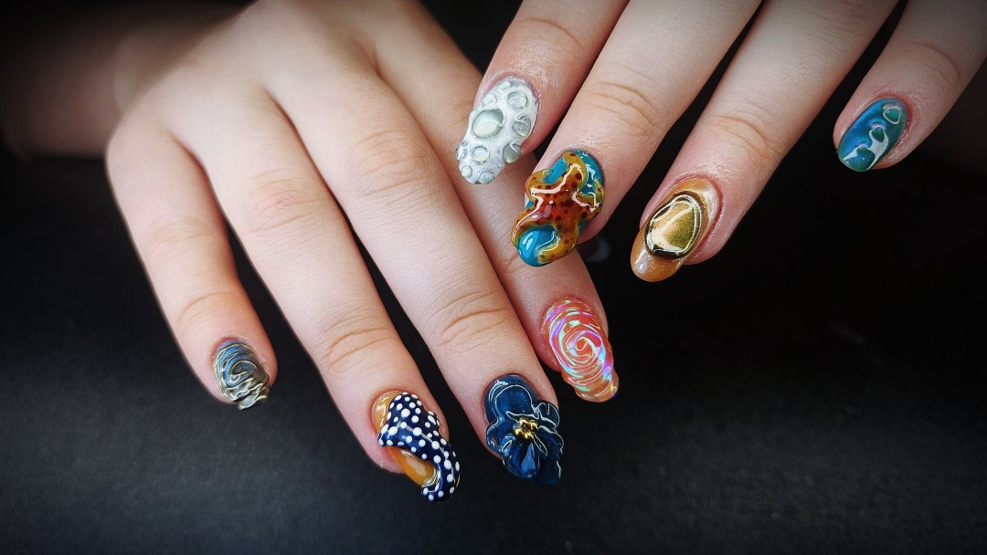 TINA NAIL ART STUDIO #velika-gorica Ukrašavanje noktiju Level HARD nail dizajn - full set