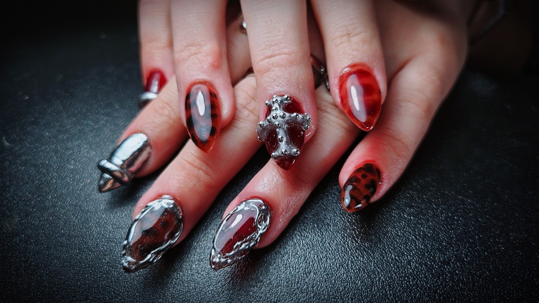 TINA NAIL ART STUDIO #velika-gorica Ukrašavanje noktiju Level HARD nail dizajn - full set