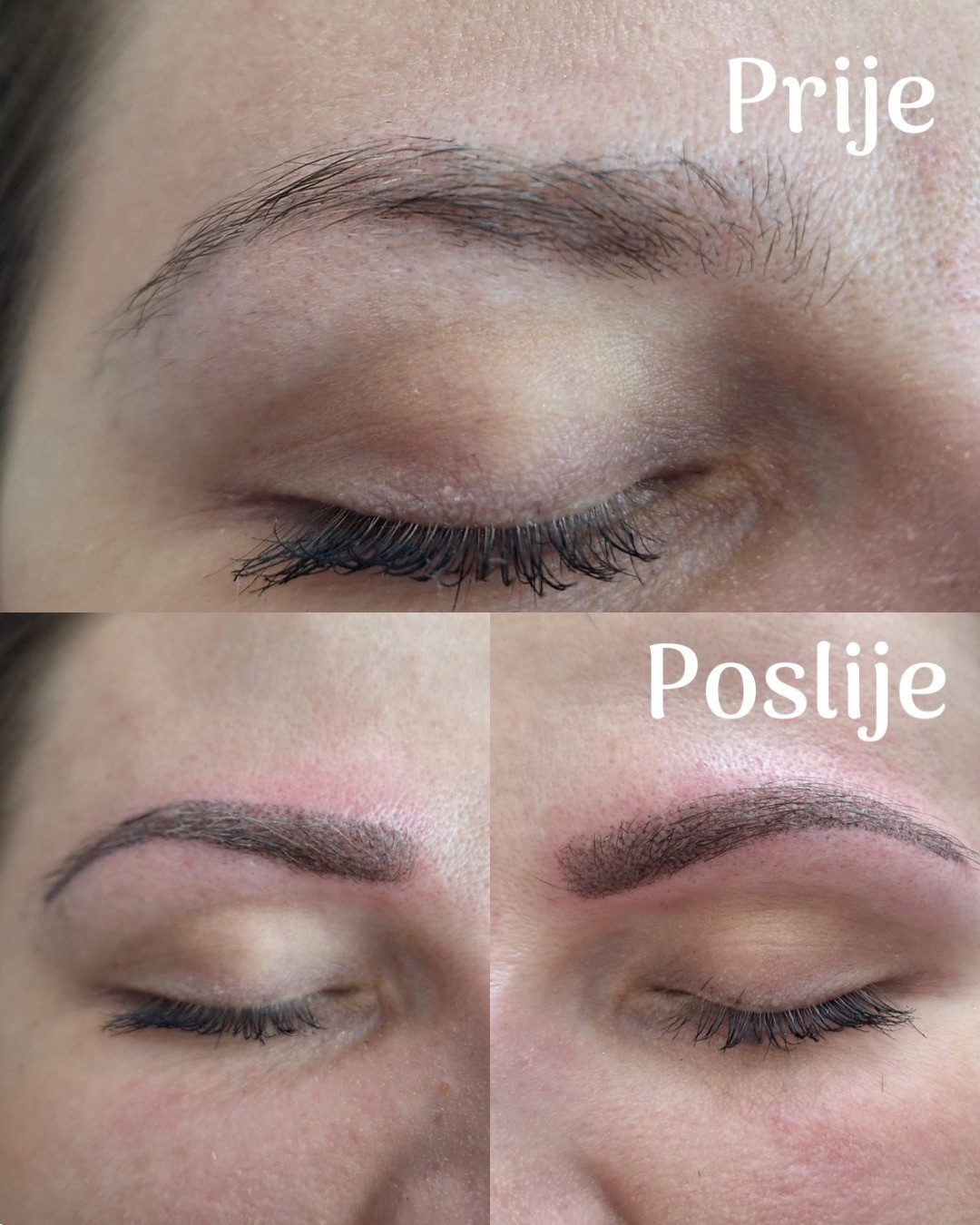 Bella #zagreb Obrve Puder obrve + korekcija