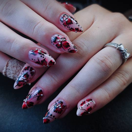 TINA NAIL ART STUDIO #velika-gorica Ukrašavanje noktiju Level MEDIUM nail dizajn - full set