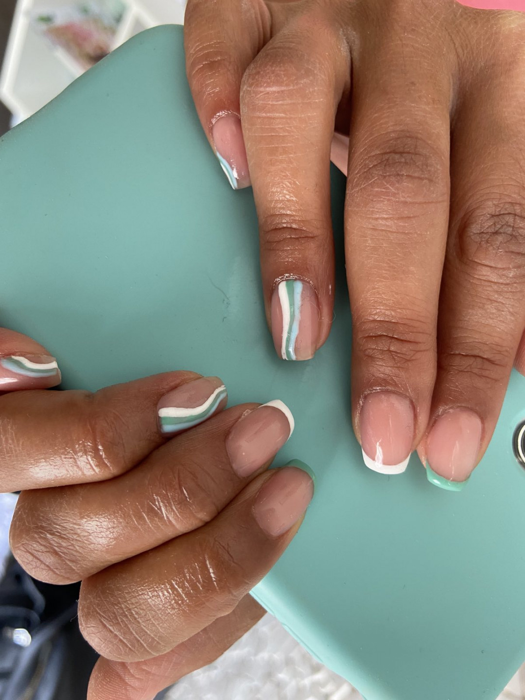 Loops #viskovo Lakiranje noktiju Manikura + trajni lak / french