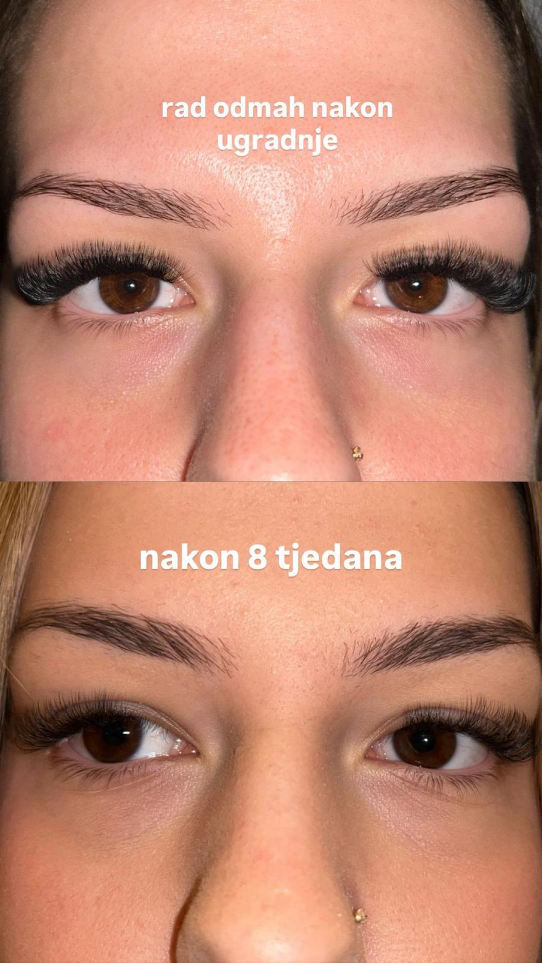 Ugradnja volumenskih trepavica - Glow Differently, Zagreb Nadogradnja trepavica Lice Nadogradnja trepavica, Zagreb, Donji grad - Centar