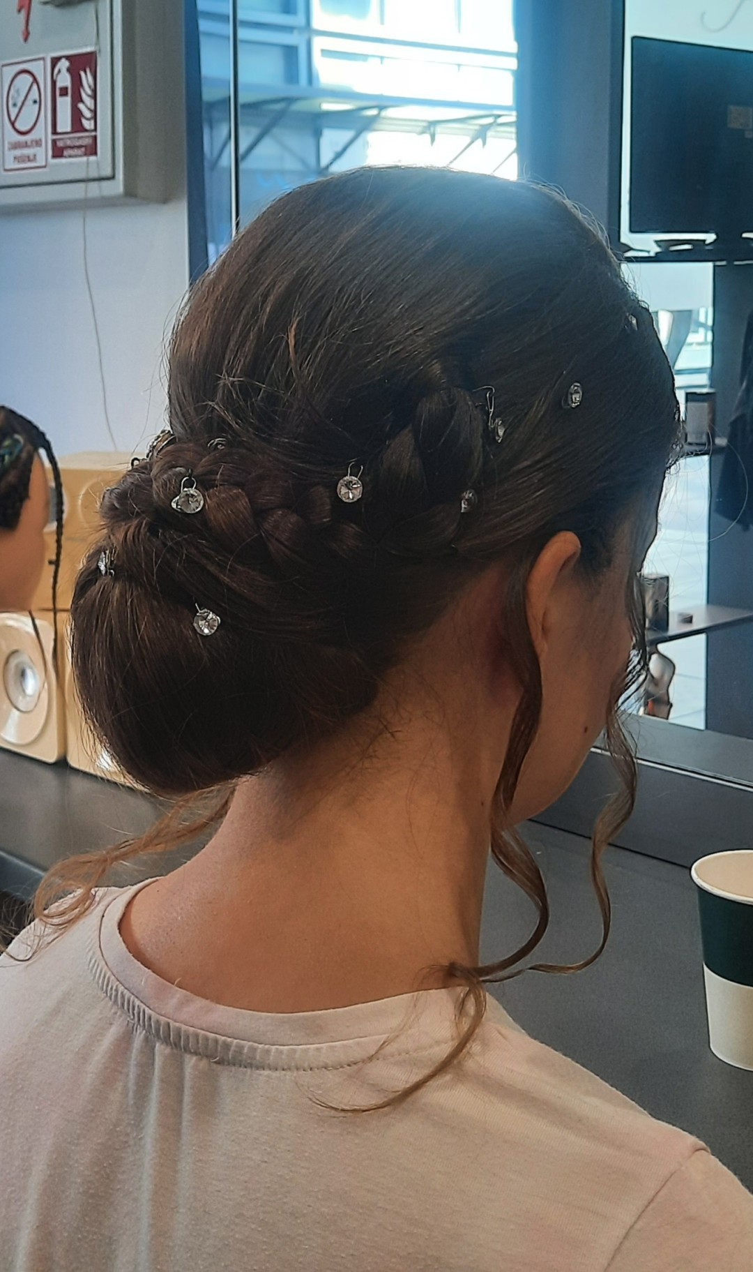 Studio Daniela #rijeka Svečane i frizure za svadbu Svečana frizura - poluduga kosa