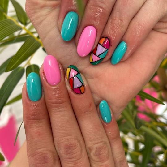 Beauty Studio Amina #zagreb Manikura Crtanje po noktu - složeno