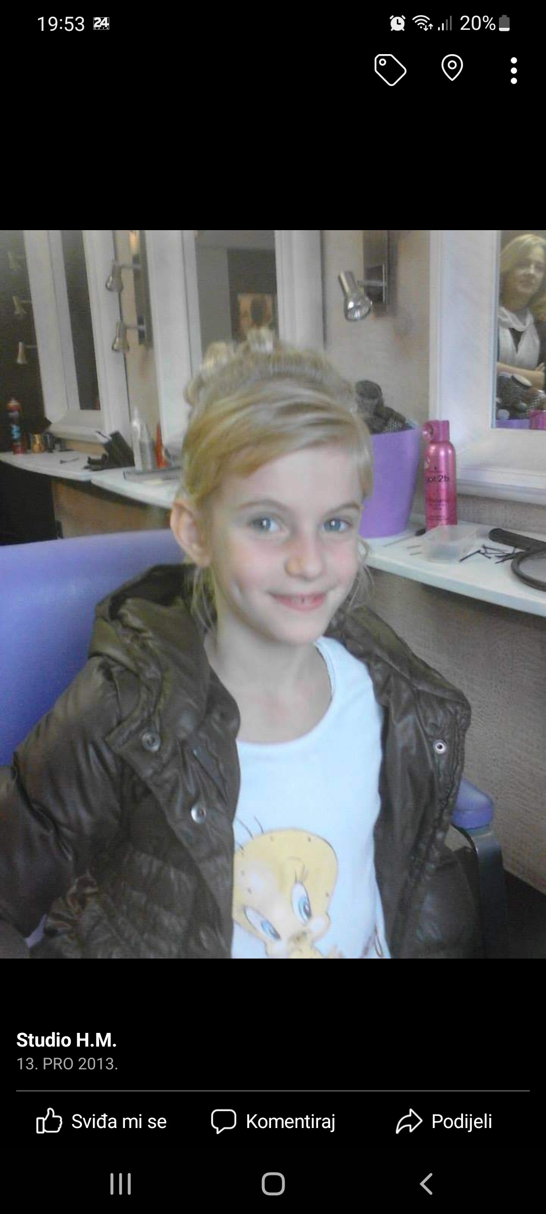 Studio HM #zagreb Njega i ojačavanje kose Svečana frizura