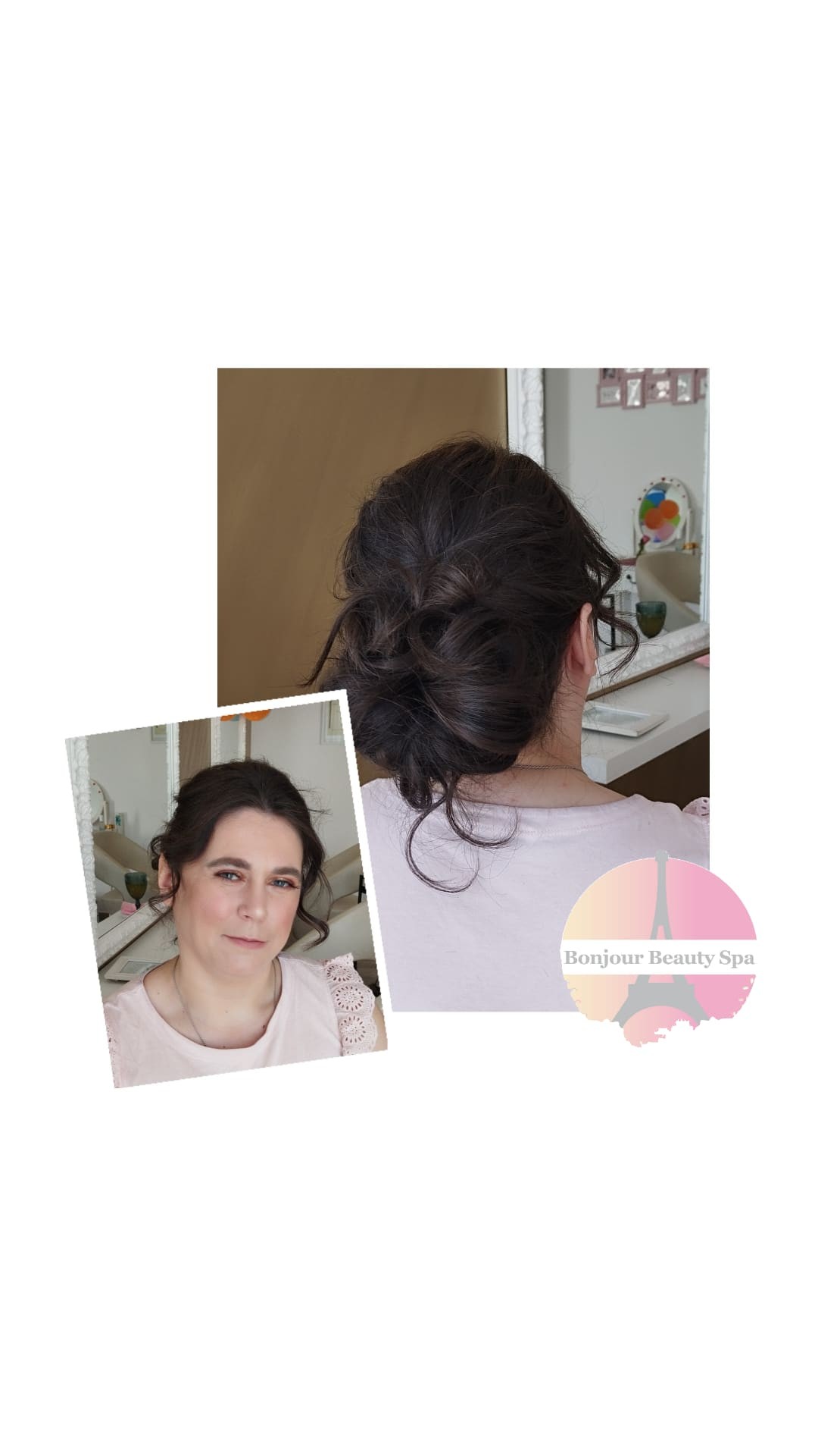 Hairlookboutique #zagreb Svečane i frizure za svadbu Svečana frizura - poluduga kosa