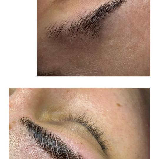 Velvet Aura #zagreb Obrve Brow lift + bojanje + oblikovanje obrva Lice