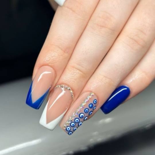 Beauty Studio Amina #zagreb Gel lak Gel ugradnja noktiju - L dužina