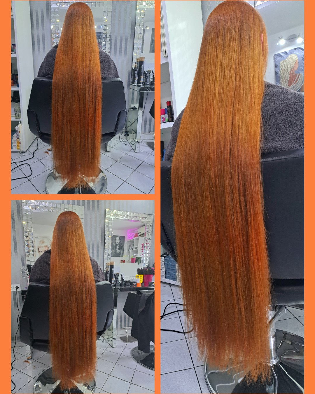 Bojanje cijele dužine - ekstra duga kosa - Frizerski studio Blondy, Ivanić-Grad Bojanje kose Frizerski saloni Bojanje kose, Ivanić-Grad, Obedišće