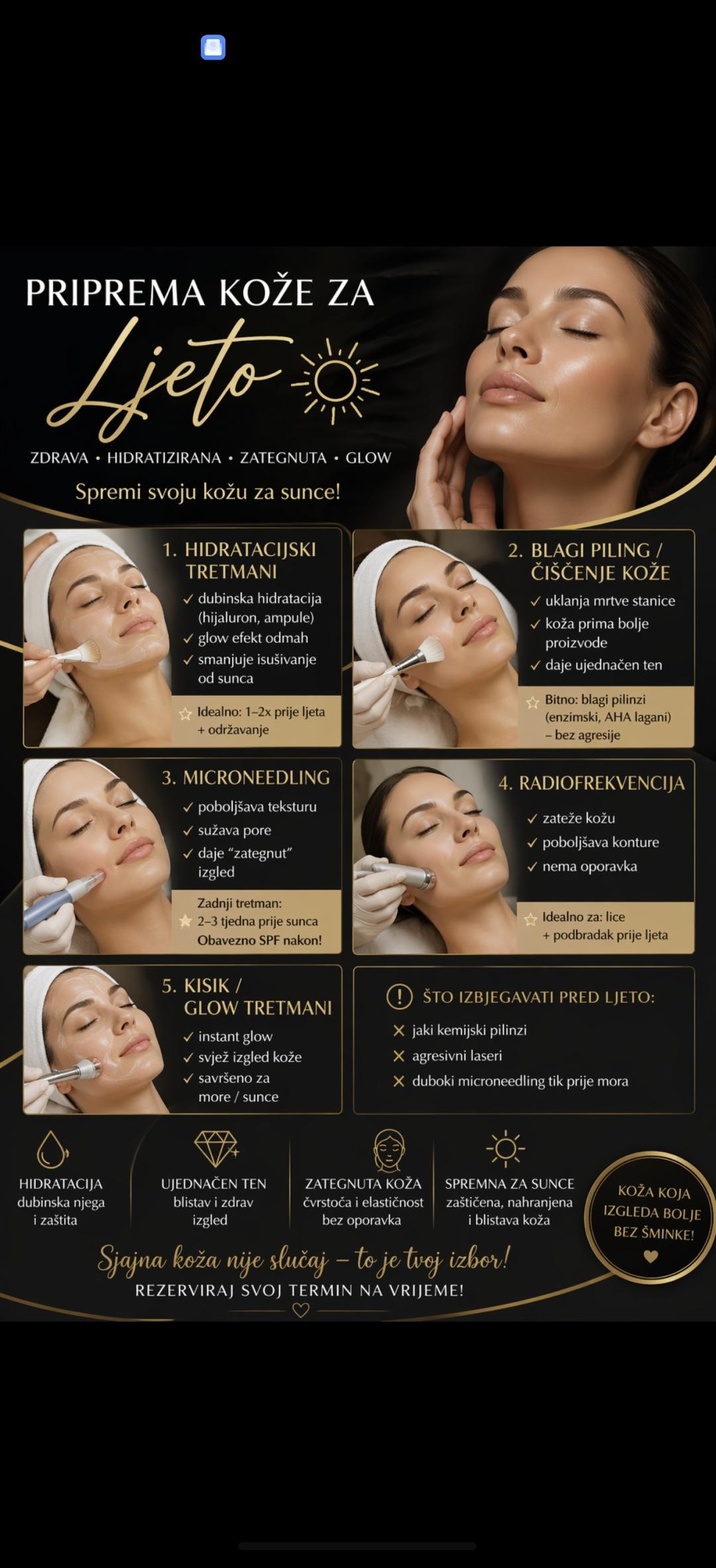 Skin Care Beauty #rijeka Masaža lica Antiage masaža + piling + maska