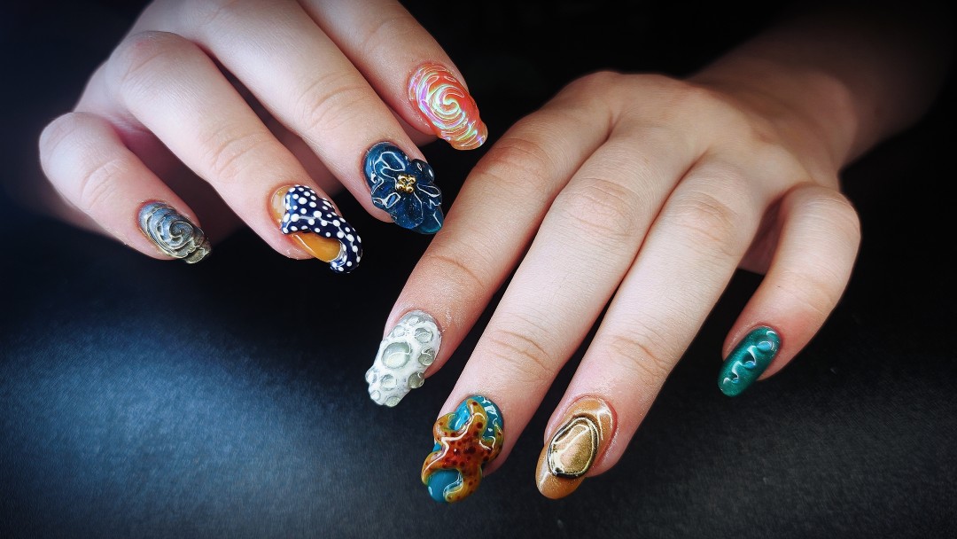 TINA NAIL ART STUDIO #velika-gorica Ukrašavanje noktiju Level HARD nail dizajn - full set