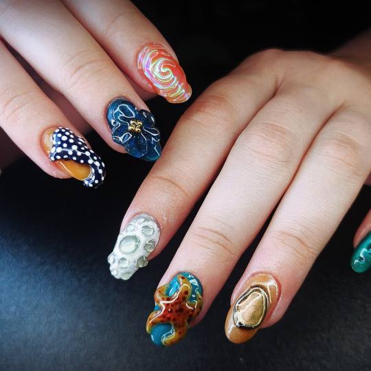 TINA NAIL ART STUDIO #velika-gorica Ukrašavanje noktiju Level HARD nail dizajn - full set