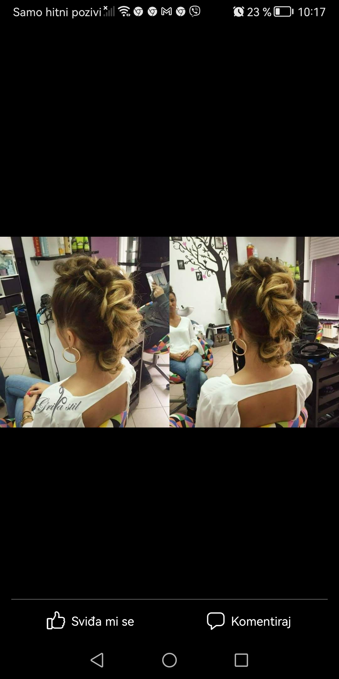 Griva stil #zagreb Svečane i frizure za svadbu Svečana frizura - kosa srednje dužine