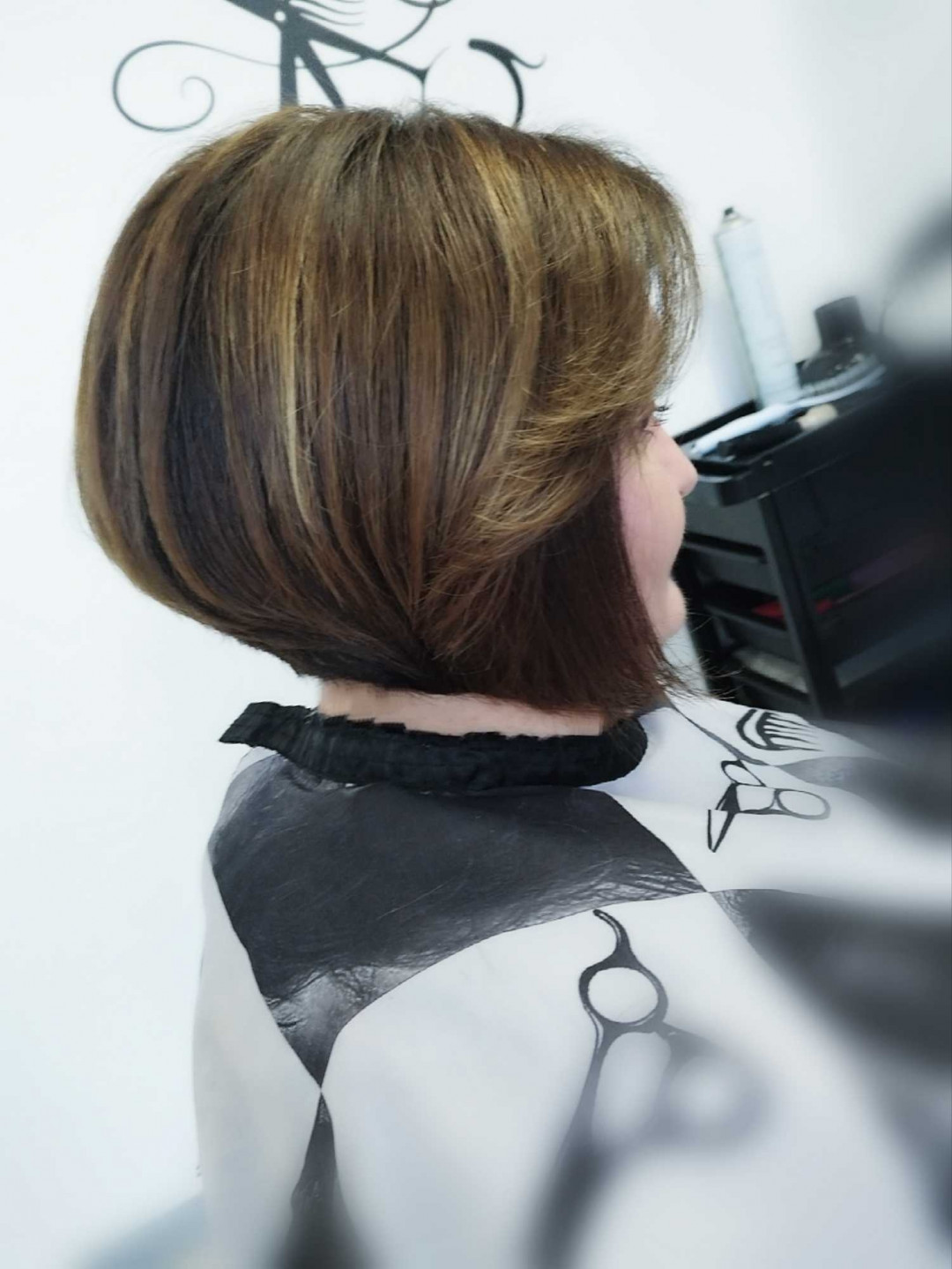 Silvija #zagreb Bojanje kose Bojanje izrasta + fen frizura + šišanje - kosa srednje dužine