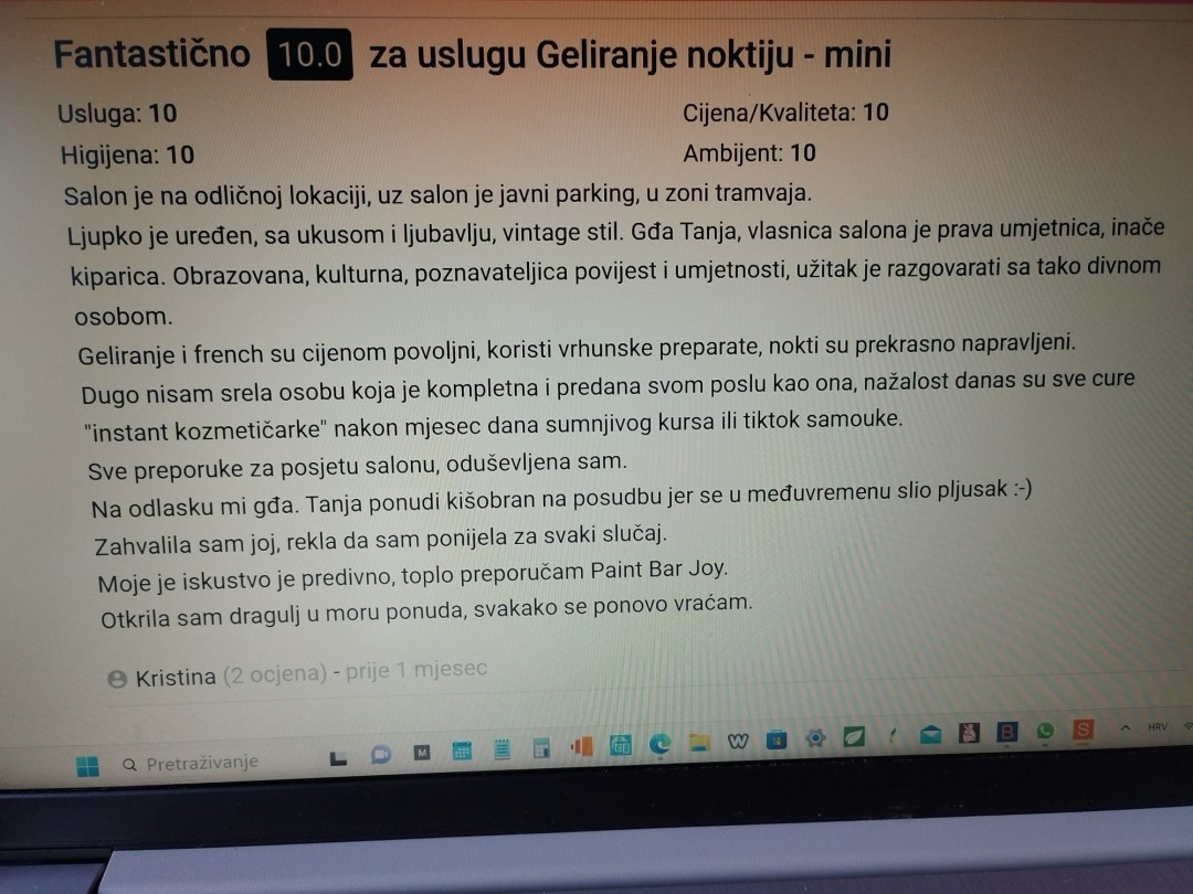 Paint Bar Joy - spas u zadnji čas #zagreb