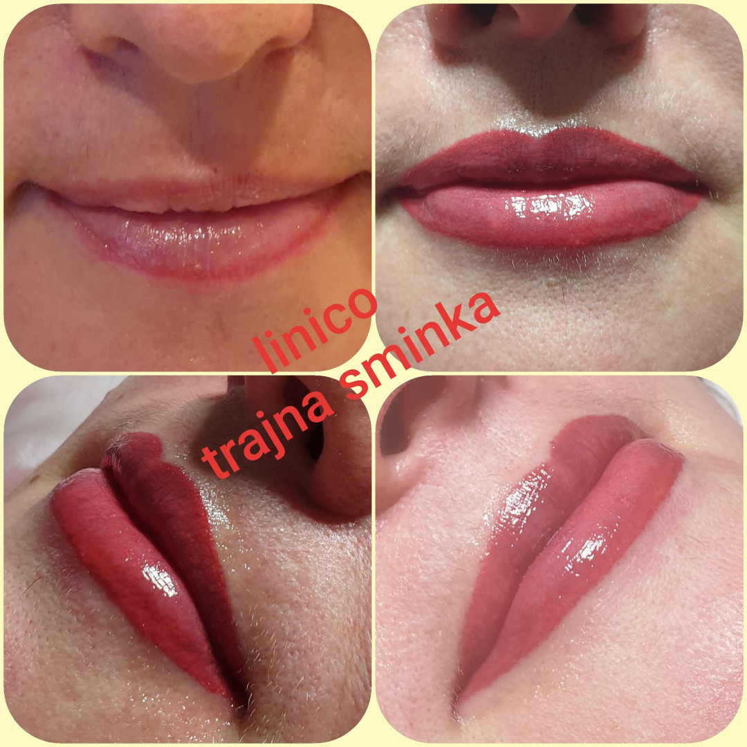 Linico #zagreb Trajna šminka Puno oblikovanje usana sa šatiranjem 3D-2 termina