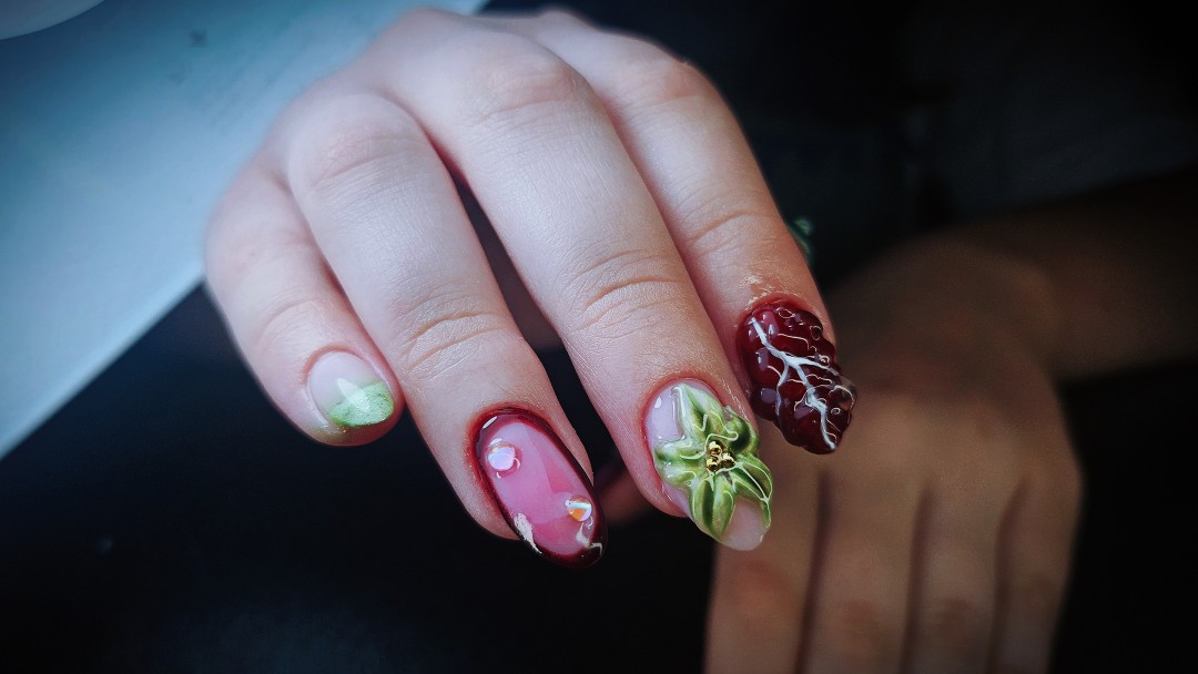 TINA NAIL ART STUDIO #velika-gorica Ukrašavanje noktiju Level MEDIUM nail dizajn - full set