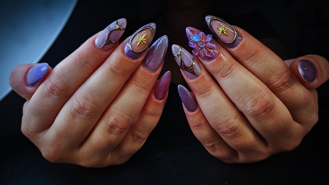 TINA NAIL ART STUDIO #velika-gorica Nadogradnja noktiju Ugradnja noktiju - L dužina