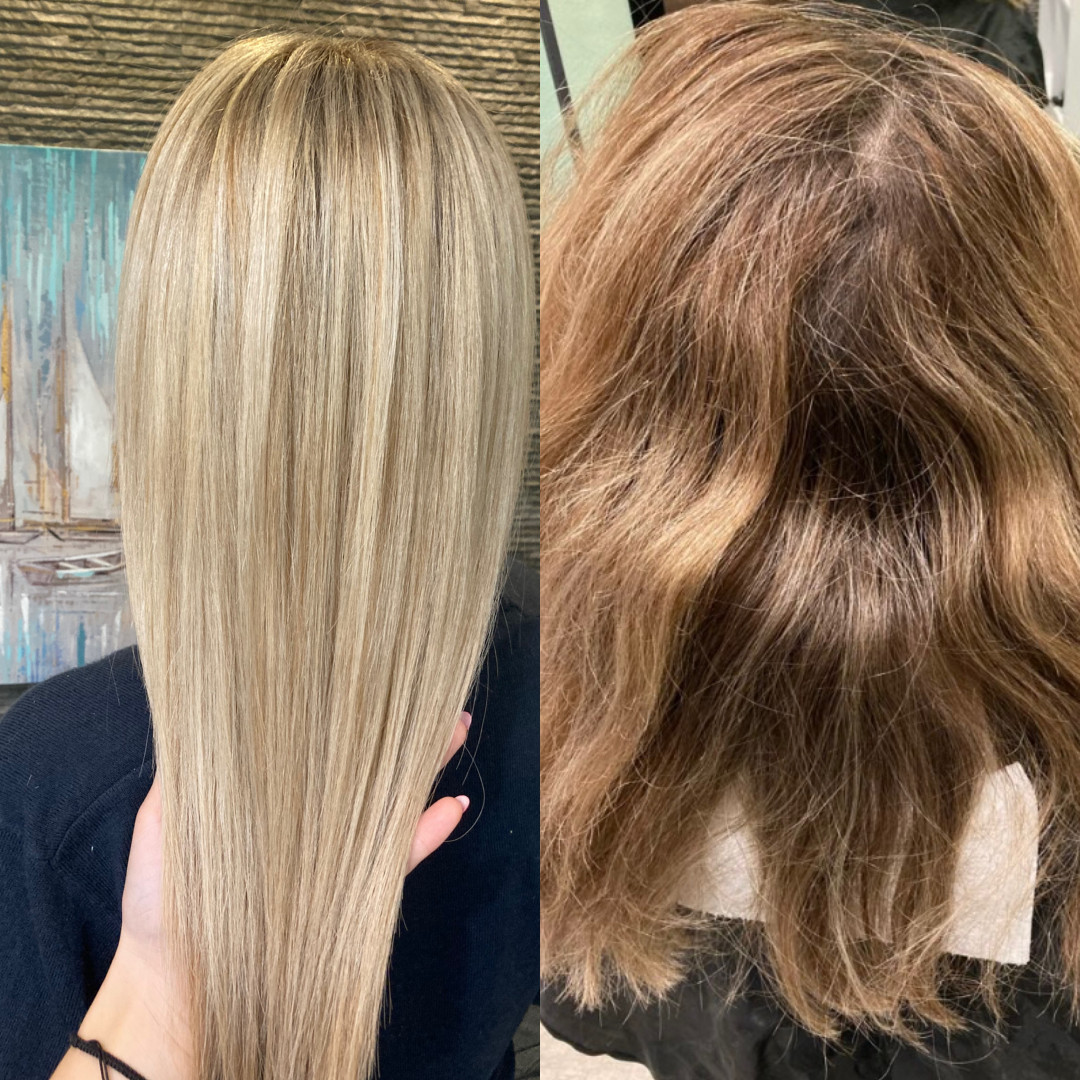 Timea #crikvenica Pramenovi Pramenovi na foliju + fen frizura - duga kosa