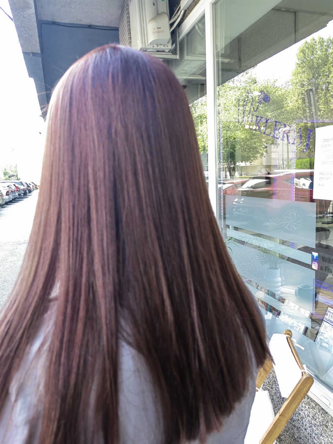 Preljev - poluduga kosa - Wikleraj & Frajeraj, Zagreb Bojanje kose Frizerski saloni Bojanje kose, Zagreb, Trešnjevka – jug