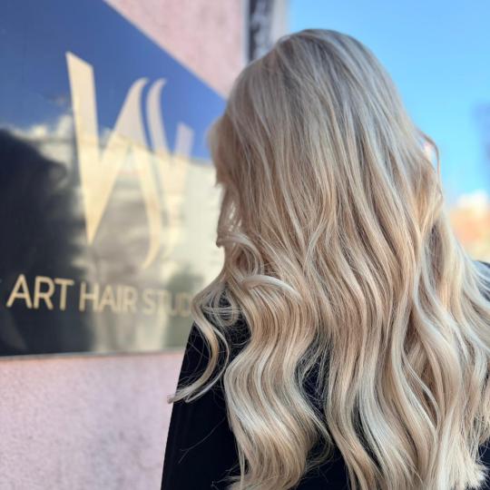 Frizerski salon W #zagreb Pramenovi Klasični pramenovi na foliju pola glave - duga kosa