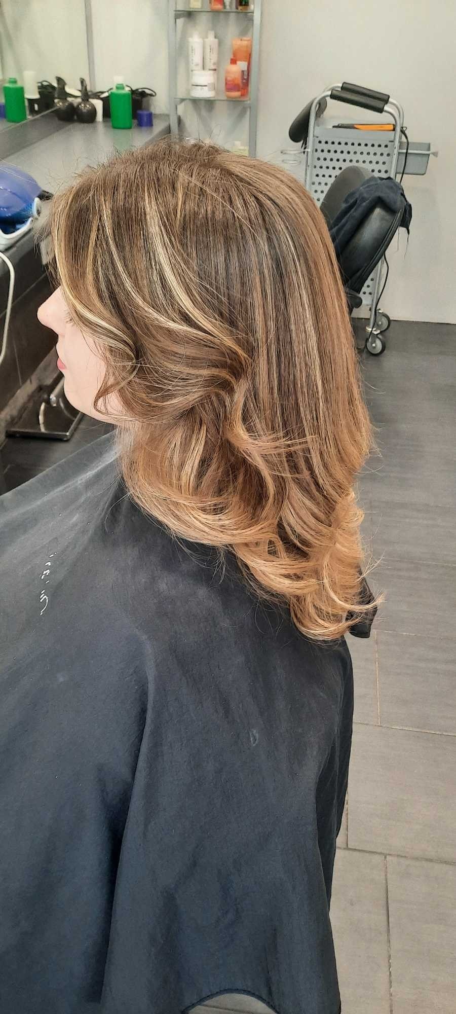 Studio Divas #rijeka Bojanje kose Šišanje + fen frizura + toniranje + balayage - duga kosa